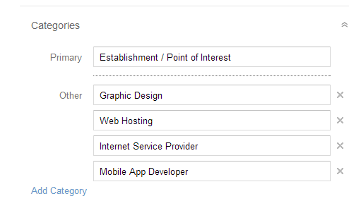 Map Maker Category Fields